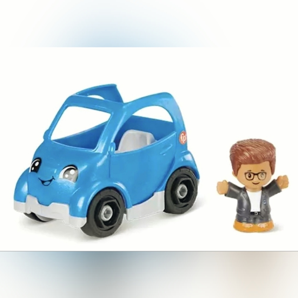 Fisher-Price Smiling Blue Car with Figure